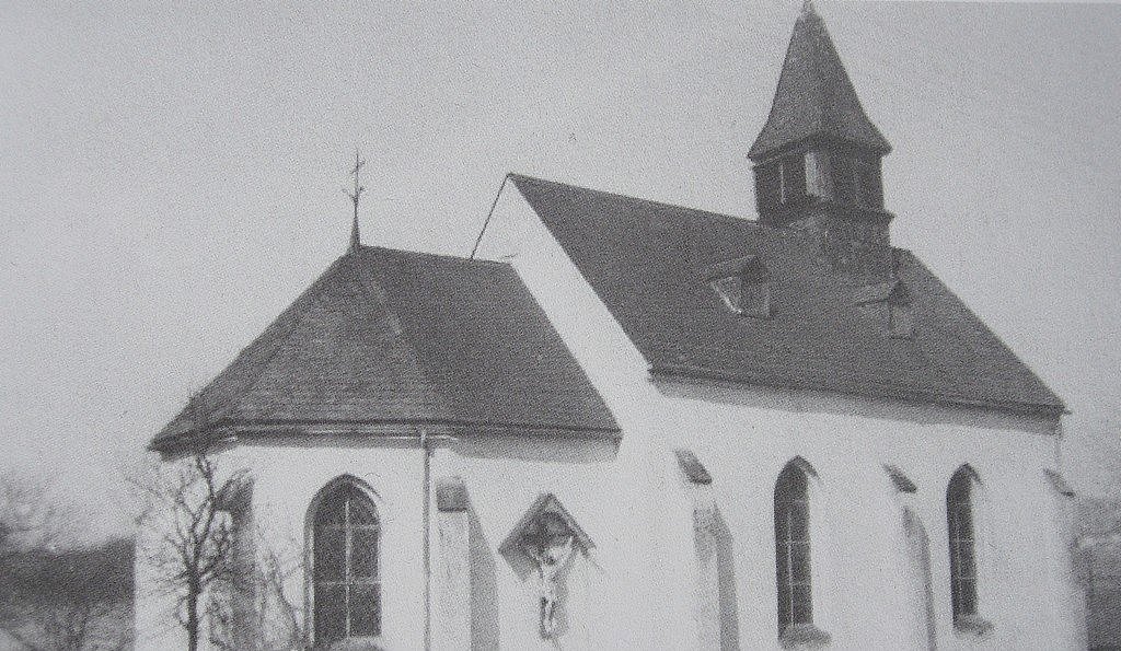 St. Josef mit niedrigem Turm, Bild aus dem Jahre 1954